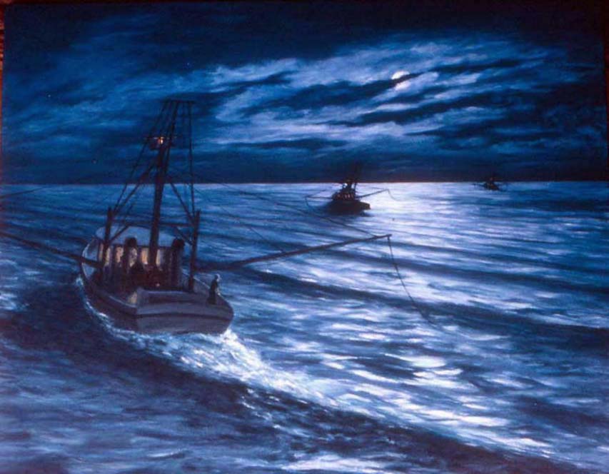 Into the night 51x61cm Sold